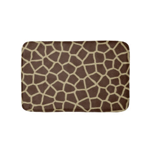Giraffe Animal Print Brown Badmat
