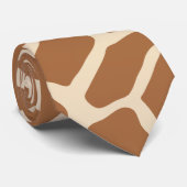 Giraffe Animal Print Stropdas (Opgerold)