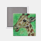 Giraffe Animal Wildlife Magnet (Recto/Verso)