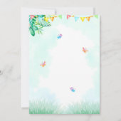 Giraffe anniversaire invitation Safari invitation (Dos)