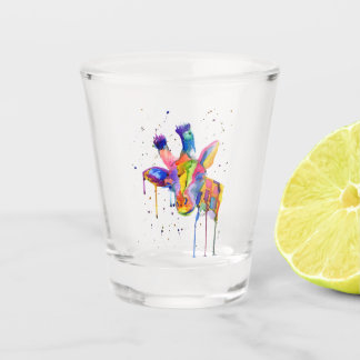Giraffe arc-en-ciel Verre de tir