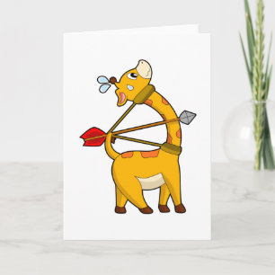 Giraffe Archer Arrow Bow Kaart