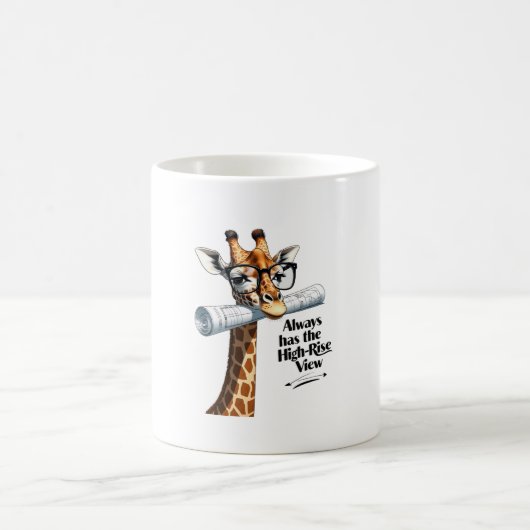 Giraffe Architect Mug - drôle (Centre)