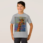 GIRAFFE ART T-SHIRTS T - SHIRTS KINDEREN (Voorkant volledig)