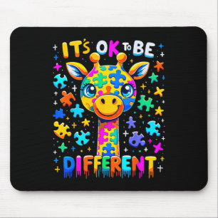 Giraffe autisme bewustzijn Het is OK om anders te Muismat