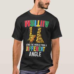 Giraffe-autisme ziet de wereld vanuit een andere i t-shirt
