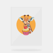 Giraffe Avec Cupcake (Recto)
