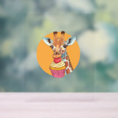 Giraffe Avec Cupcake (Neutre)