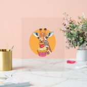 Giraffe Avec Cupcake (Mariage)