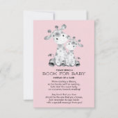 Giraffe Baby shower Boek voor Baby Kaart (Voorkant)