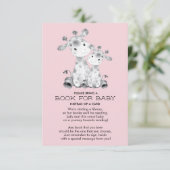 Giraffe Baby shower Boek voor Baby Kaart (Staand voorkant)