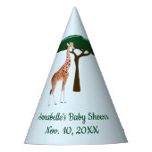 Giraffe Baby shower Feesthoedjes (Voorkant)