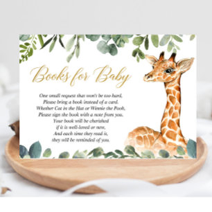 Giraffe baby shower in plaats van kaart