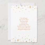 Giraffe Baby shower Invitation garçon (Dos)