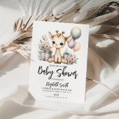 Giraffe Baby shower Kaart