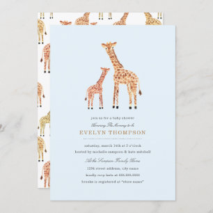 Giraffe Baby shower Kaart