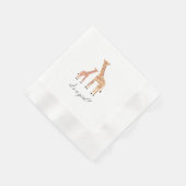 Giraffe Baby shower Servetten (Hoek)