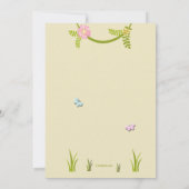 Giraffe Baby shower Uitnodiging (Achterkant)