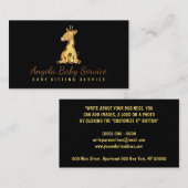 Giraffe Baby Visitekaartje (Voorkant / Achterkant)