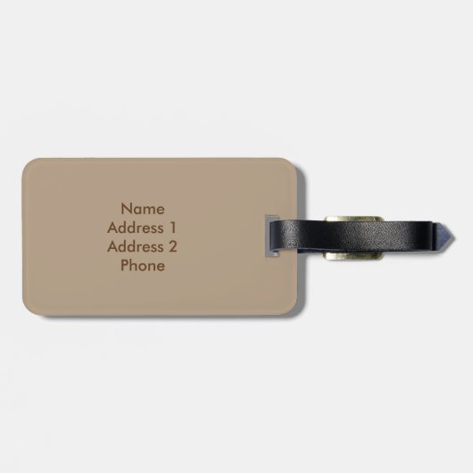 Giraffe Bagagelabel (Achterkant horizontaal)