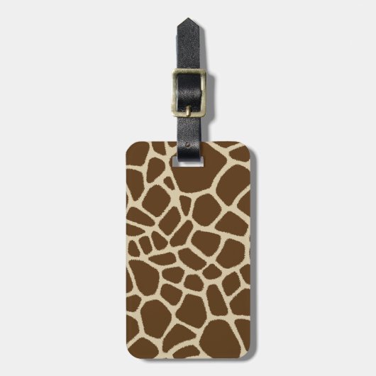 Giraffe Bagagelabel (Voorkant verticaal)