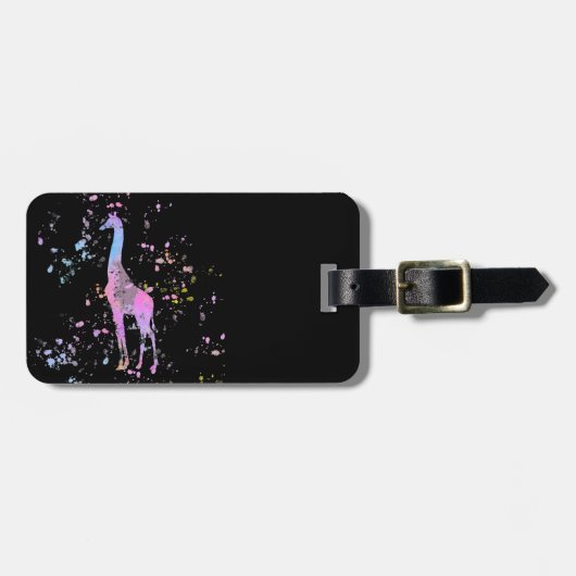 Giraffe Bagagelabel (Voorkant horizontaal)