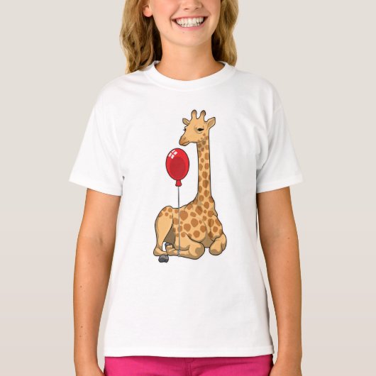 Giraffe ballon t-shirt (Voorkant)