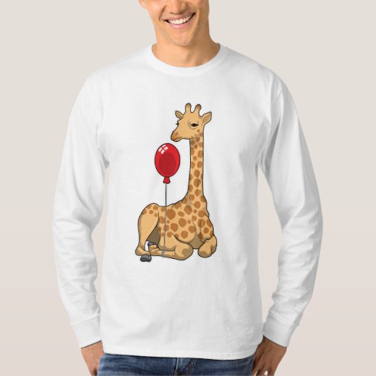 Giraffe ballon t-shirt (Voorkant)