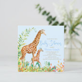 Giraffe bébé douche Invitations (Debout devant)