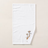 Giraffe Bébé mignonne, animaux de safari (Serviette à main)