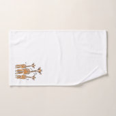 Giraffe Bébé mignonne, animaux de safari (Serviette à main)