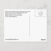 Giraffe bij de strand briefkaart (Achterkant)