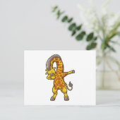 Giraffe bij Hip Hop Dance Dab Briefkaart (Staand voorkant)