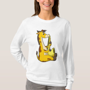 Giraffe bij Muziek met Saxophone.PNG T-shirt