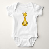 Giraffe bij Yoga Meditation Romper (Voorkant)