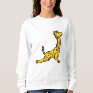 Giraffe bij Yoga Stretching Leg Trui