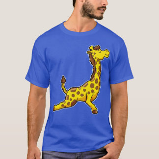 Giraffe bij Yoga Stretchoefeningen Poten Hals T-shirt