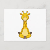 Giraffe bij yogameditatie briefkaart (Voorkant)