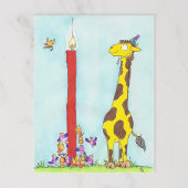 GIRAFFE BIRTHDAY briefkaart van Nicole Janes