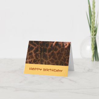 Giraffe Birthday-kaart Kaart