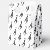 Giraffe Black en Grey Silhoutte Bedankdoosjes (Geopend)