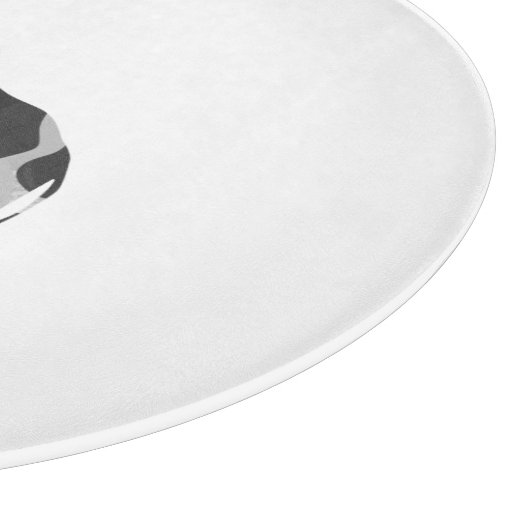 Giraffe Black en Grey Silhoutte Snijplank (Hoek)