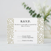 Giraffe blanche or Imprimer mariage RSVP (Debout devant)