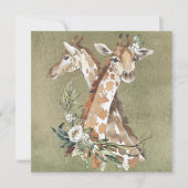 Giraffe Bloemkaart (Voorkant)