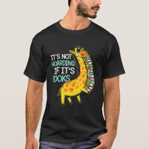 Giraffe boekhouder Grafisch boek Leescitaat boek T-shirt