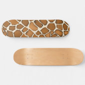 Giraffe Bont Patroon Print Skateboard (Horizontaal)