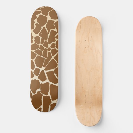 Giraffe bont patroonprint skateboard (Voorkant)