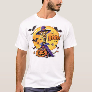 Giraffe Boo Halloween Klassiek T-shirt_7 T-shirt