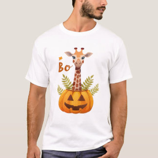 Giraffe Boo Halloween Klassiek T-Shirt_8 T-shirt