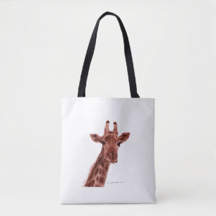 Giraffe boodschappentas draagtas